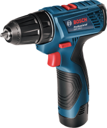 Bosch Professional GSR 120-LI 12 Volt 1,5 Ah Çift Akülü Delme/Vidalama - Çantalı - Thumbnail